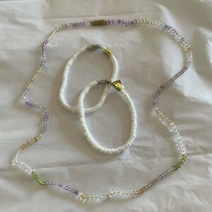 Bundle of necklace & shell Bracelets